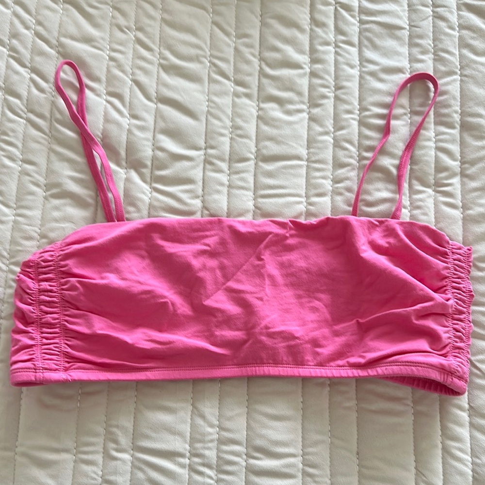 Pink Strapless Top - Picture 2 of 3